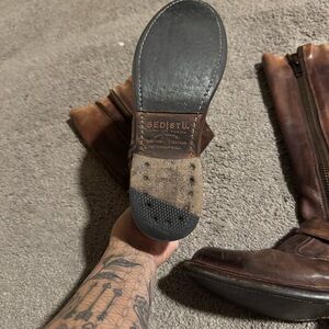 BED|STU Dark Brown Leather Men's Boots
